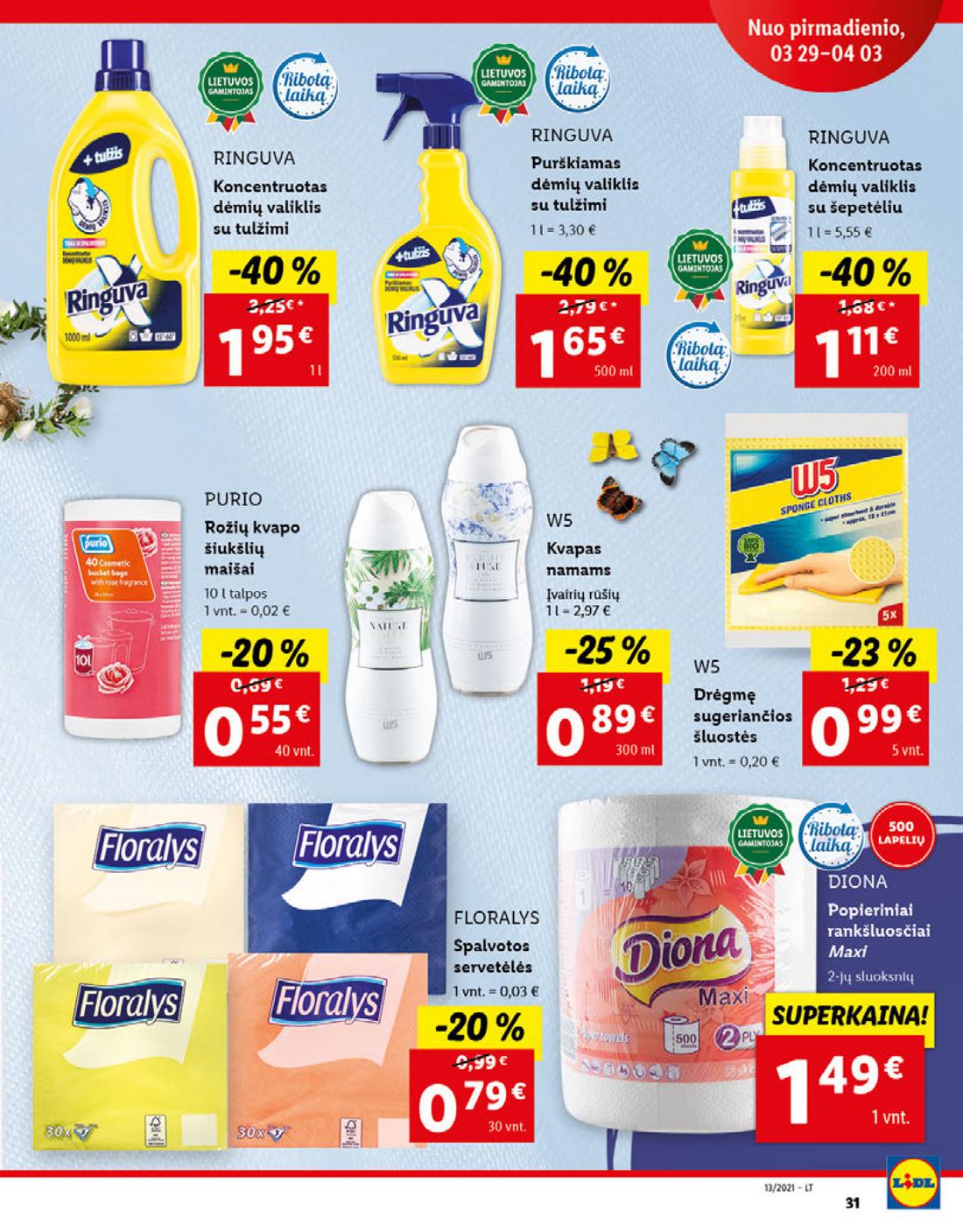 Lidl maisto prekių pasiūlymai akcijos nuo 
  2021-03-29 iki 
  2021-04-03 | Leidinukas.lt puslapis 31