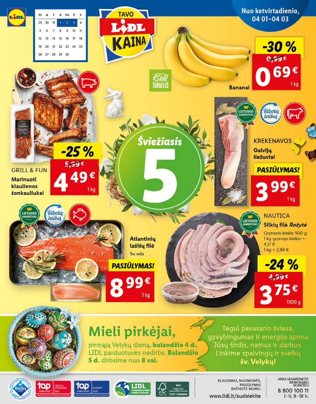 Lidl maisto prekių pasiūlymai akcijos nuo 
  2021-03-29 iki 
  2021-04-03 | Leidinukas.lt puslapis 40