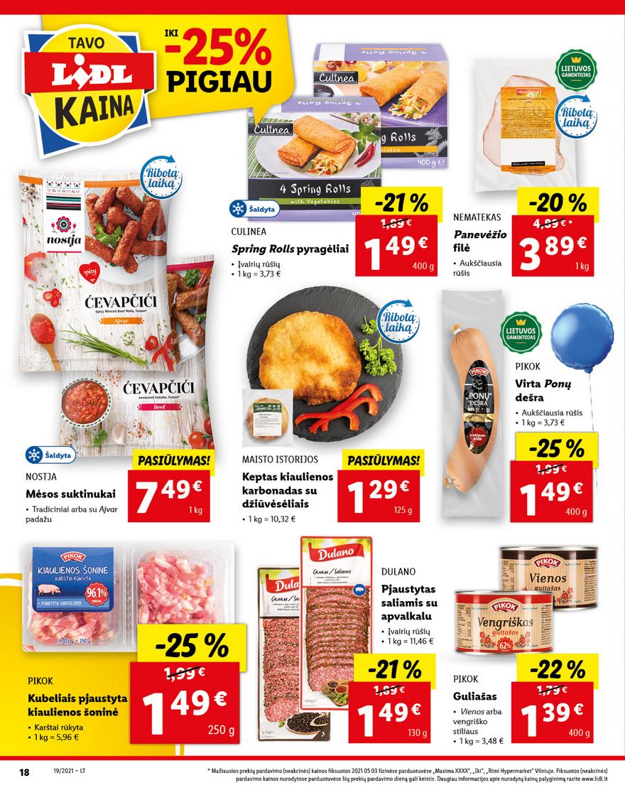 Lidl maisto prekių pasiūlymai akcijos nuo 
  2021-05-10 iki 
  2021-05-16 | Leidinukas.lt puslapis 18