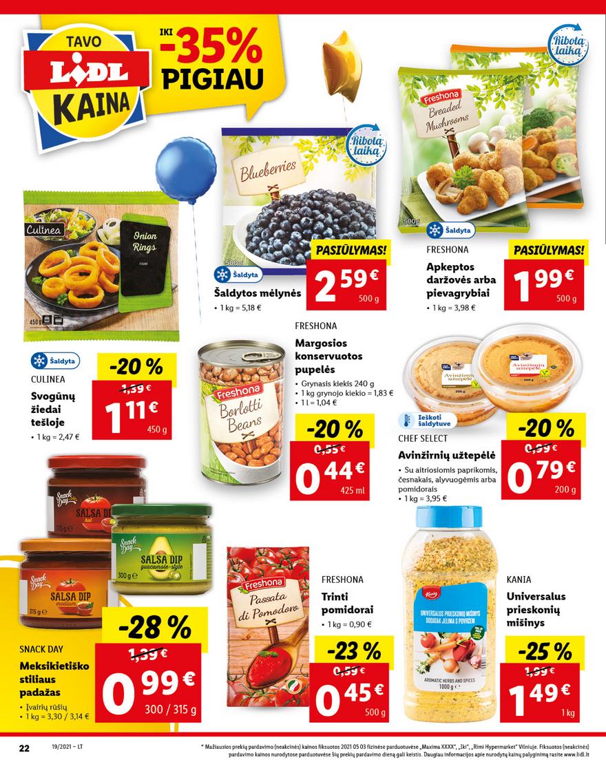 Lidl maisto prekių pasiūlymai akcijos nuo 
  2021-05-10 iki 
  2021-05-16 | Leidinukas.lt puslapis 22