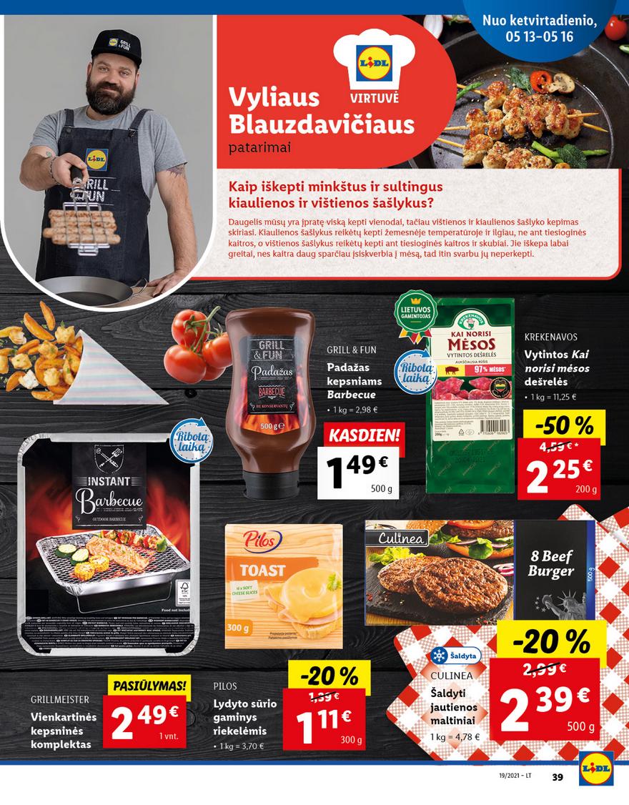 Lidl maisto prekių pasiūlymai akcijos nuo 
  2021-05-10 iki 
  2021-05-16 | Leidinukas.lt puslapis 39