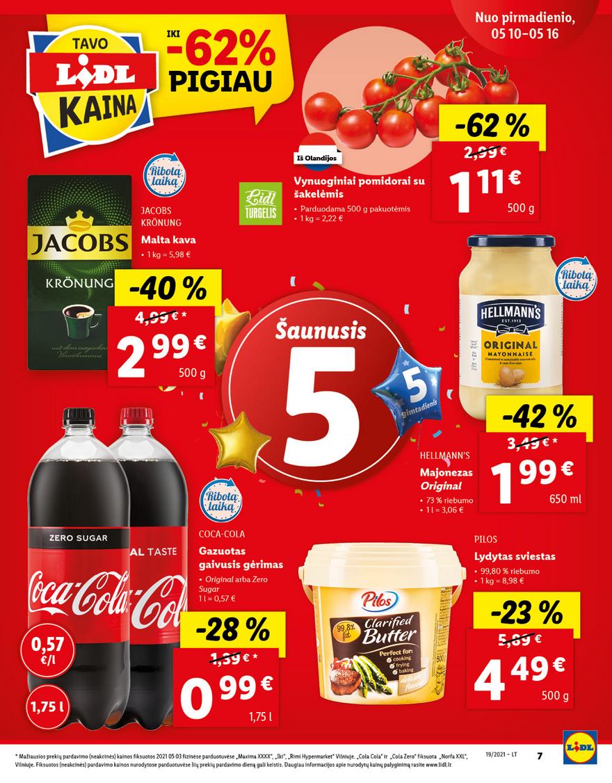 Lidl maisto prekių pasiūlymai akcijos nuo 
  2021-05-10 iki 
  2021-05-16 | Leidinukas.lt puslapis 7