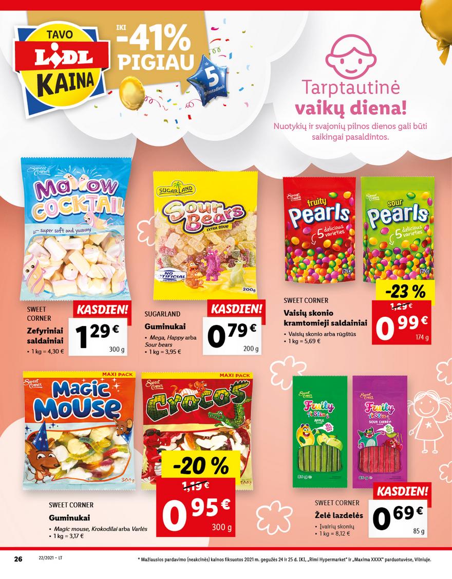 Lidl maisto prekių pasiūlymai akcijos nuo 
  2021-05-31 iki 
  2021-06-06 | Leidinukas.lt puslapis 26