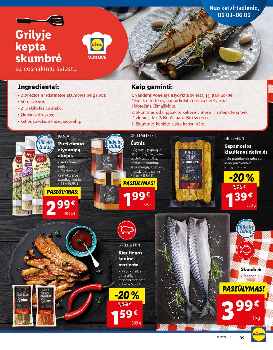 Lidl maisto prekių pasiūlymai akcijos nuo 
  2021-05-31 iki 
  2021-06-06 | Leidinukas.lt puslapis 39