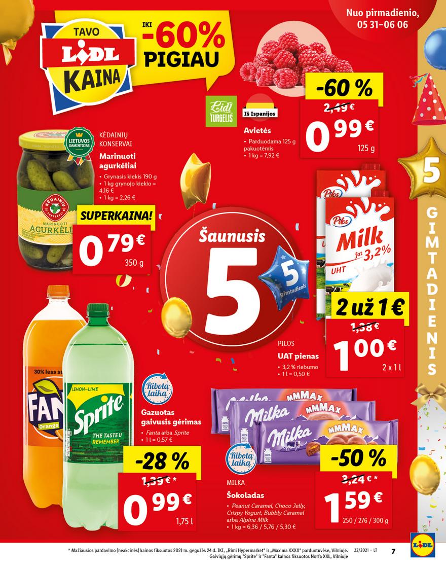 Lidl maisto prekių pasiūlymai akcijos nuo 
  2021-05-31 iki 
  2021-06-06 | Leidinukas.lt puslapis 7