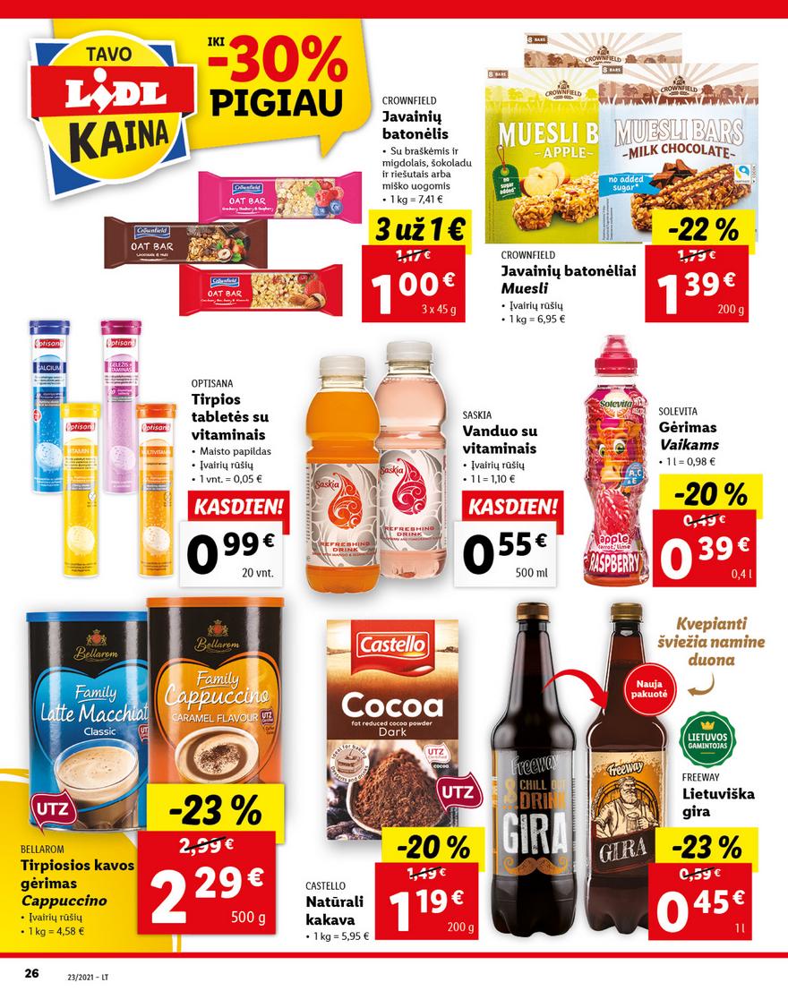 Lidl maisto prekių pasiūlymai akcijos nuo 
  2021-06-07 iki 
  2021-06-13 | Leidinukas.lt puslapis 26