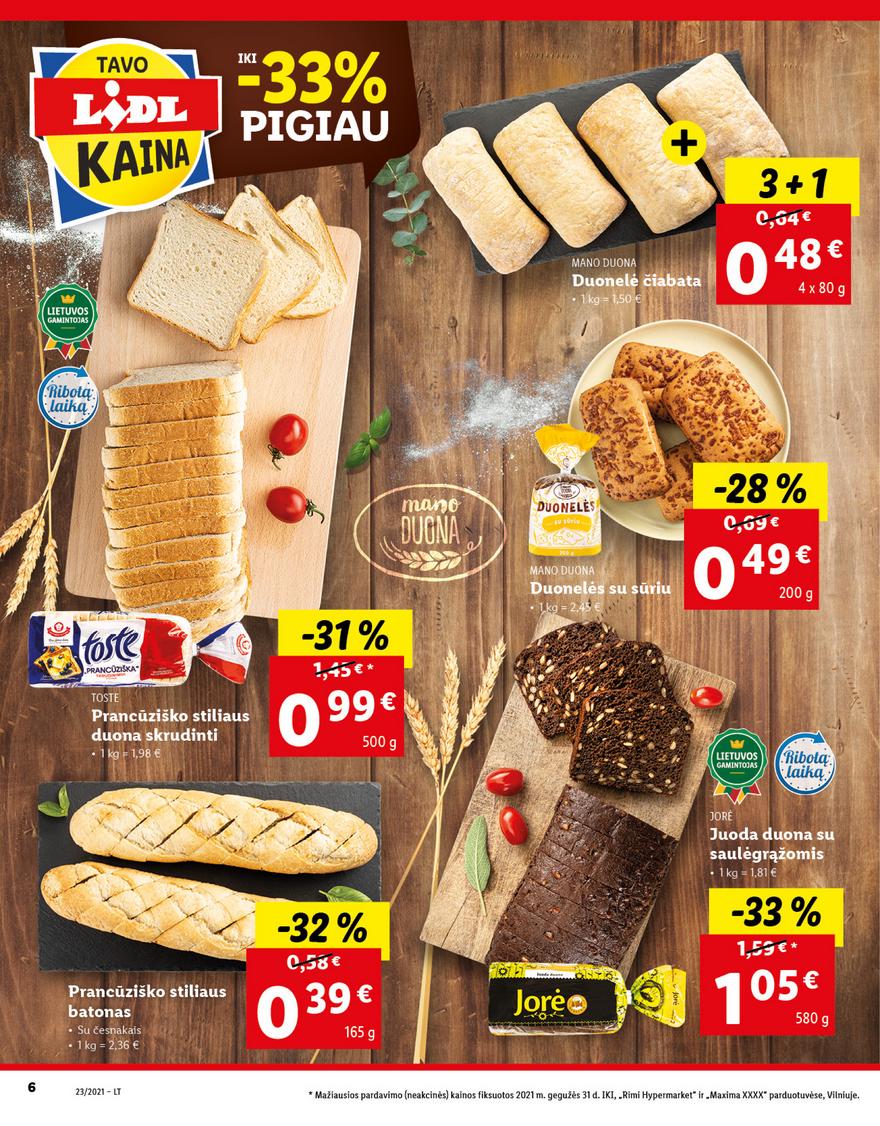 Lidl maisto prekių pasiūlymai akcijos nuo 
  2021-06-07 iki 
  2021-06-13 | Leidinukas.lt puslapis 6