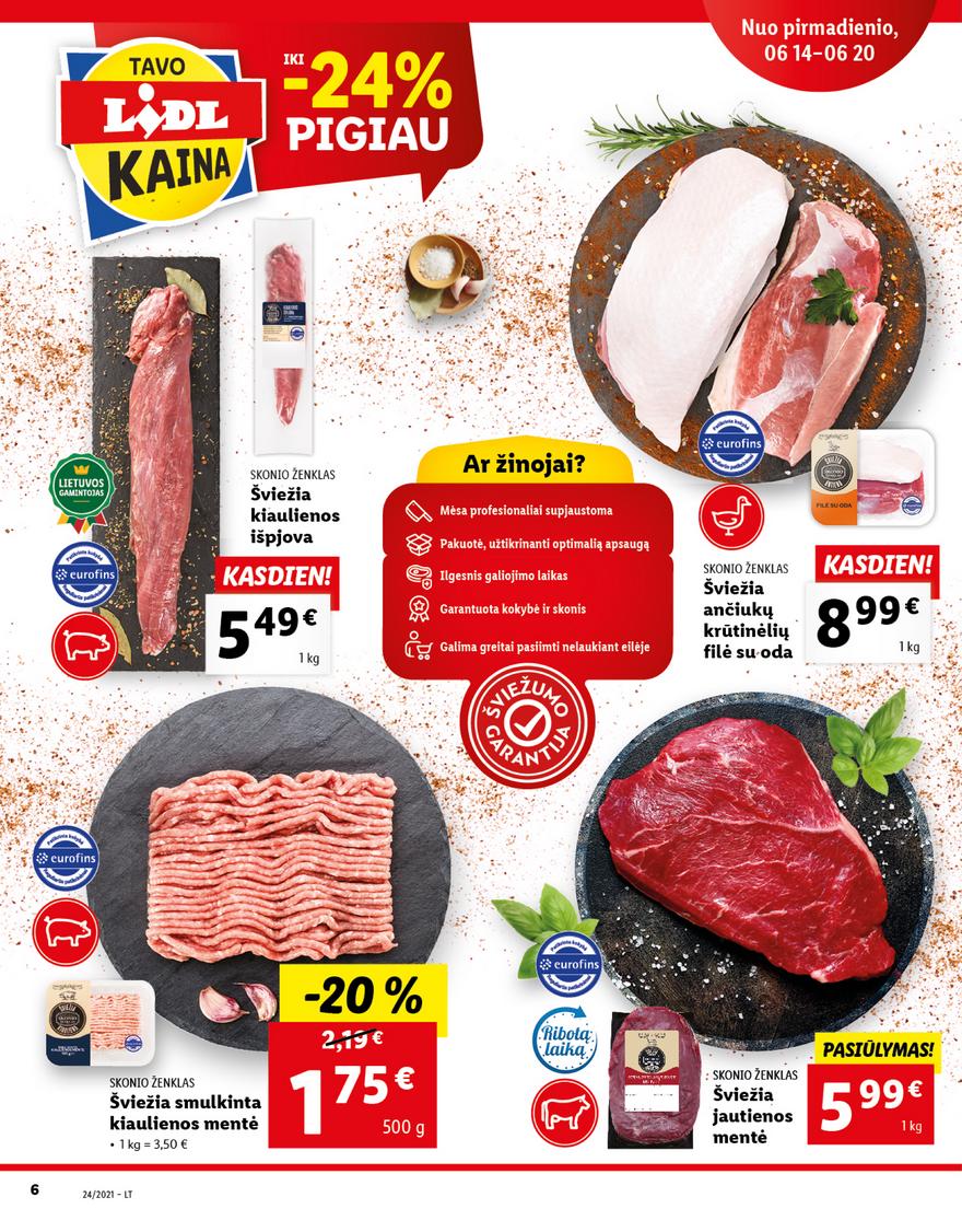 Lidl maisto prekių pasiūlymai akcijos nuo 
  2021-06-14 iki 
  2021-06-20 | Leidinukas.lt puslapis 6