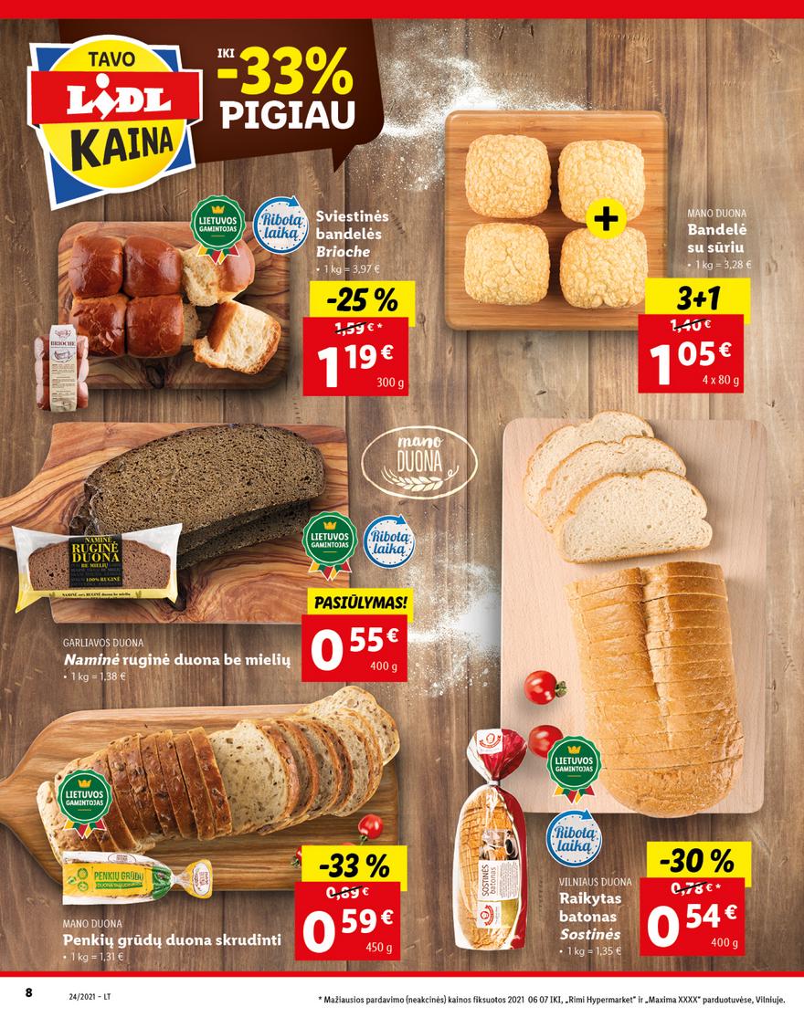 Lidl maisto prekių pasiūlymai akcijos nuo 
  2021-06-14 iki 
  2021-06-20 | Leidinukas.lt puslapis 8