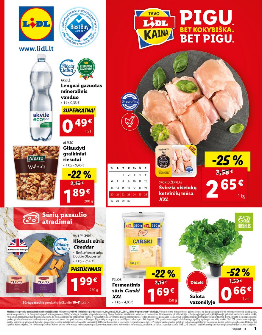 Lidl maisto prekių pasiūlymai akcijos nuo 
  2021-09-20 iki 
  2021-09-26 | Leidinukas.lt puslapis 1