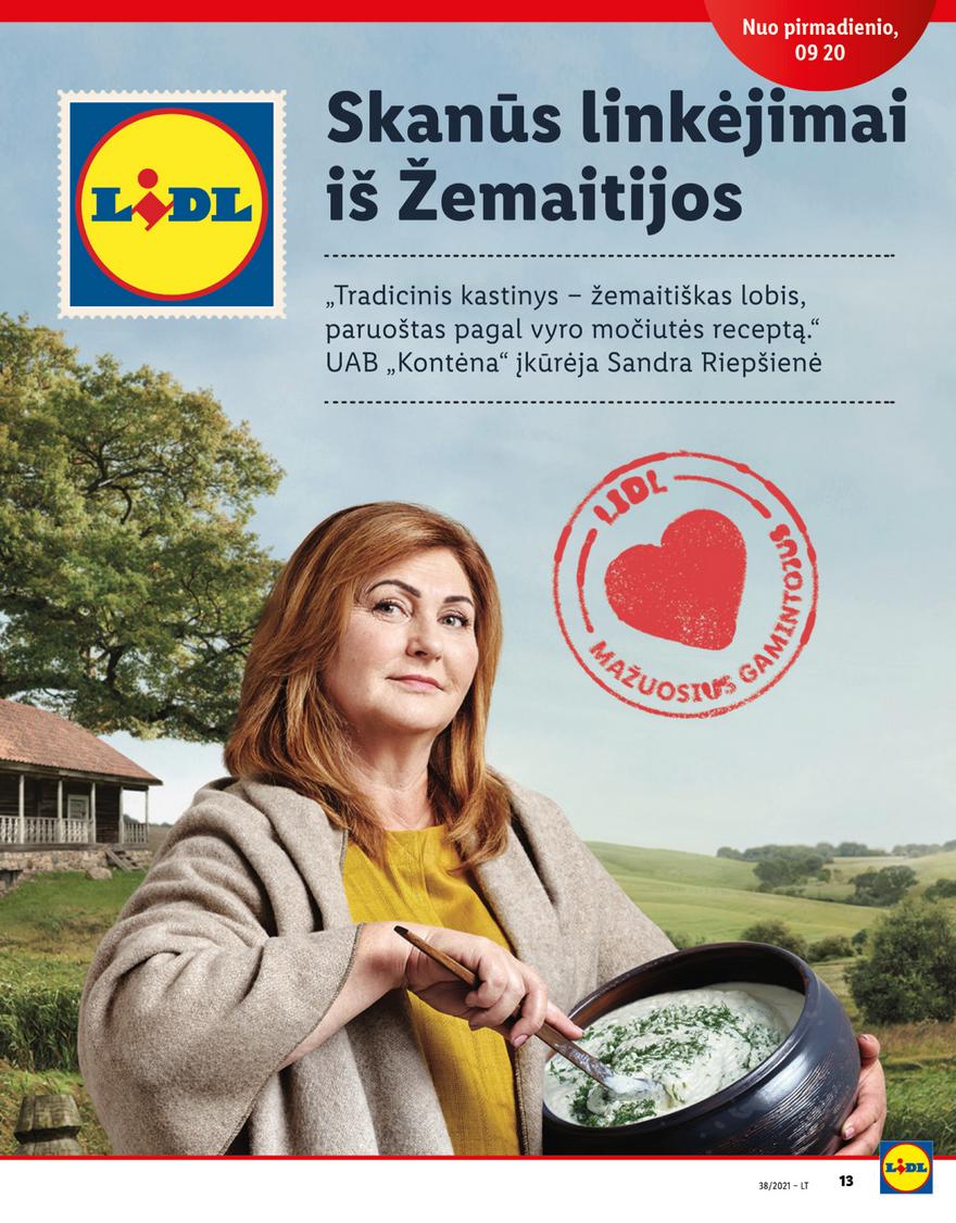 Lidl maisto prekių pasiūlymai akcijos nuo 
  2021-09-20 iki 
  2021-09-26 | Leidinukas.lt puslapis 13