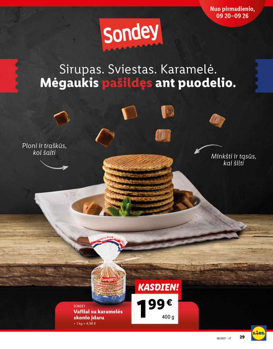 Lidl maisto prekių pasiūlymai akcijos nuo 
  2021-09-20 iki 
  2021-09-26 | Leidinukas.lt puslapis 29