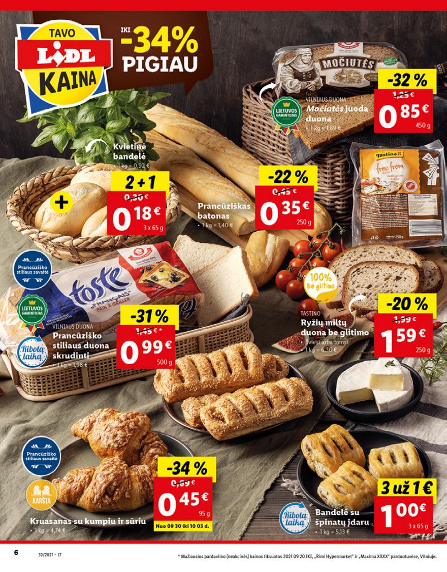 Lidl maisto prekių pasiūlymai akcijos nuo 
  2021-09-27 iki 
  2021-10-03 | Leidinukas.lt puslapis 6