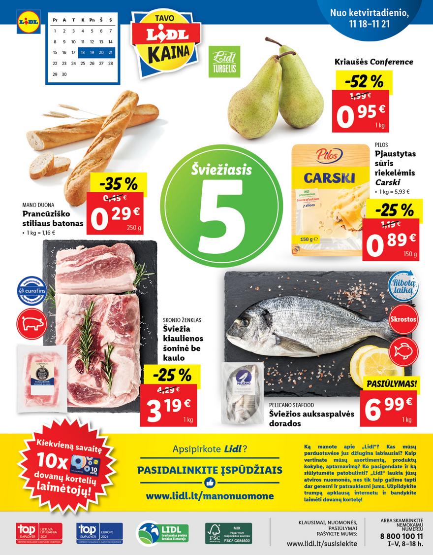 Lidl maisto prekių pasiūlymai akcijos nuo 
  2021-11-15 iki 
  2021-11-21 | Leidinukas.lt puslapis 40