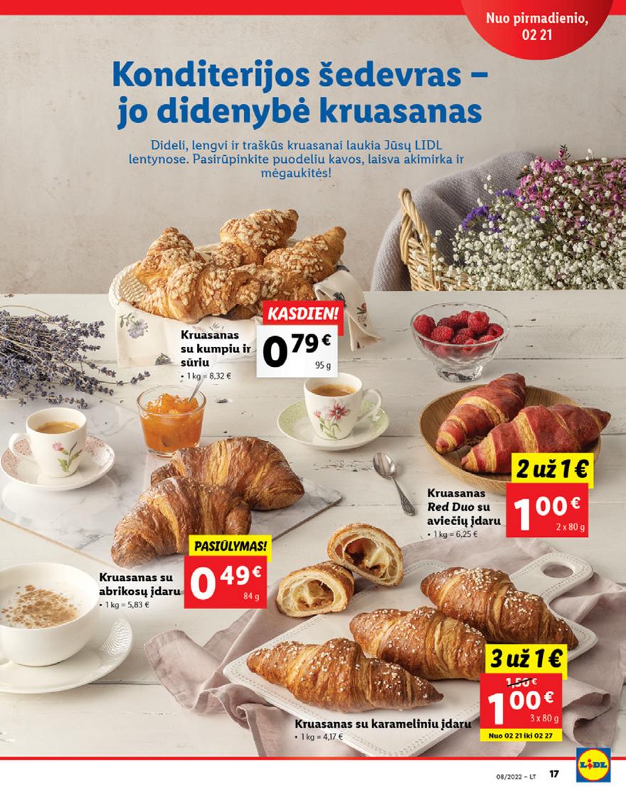 Lidl maisto prekių pasiūlymai akcijos nuo 
  2022-02-21 iki 
  2022-02-27 | Leidinukas.lt puslapis 17