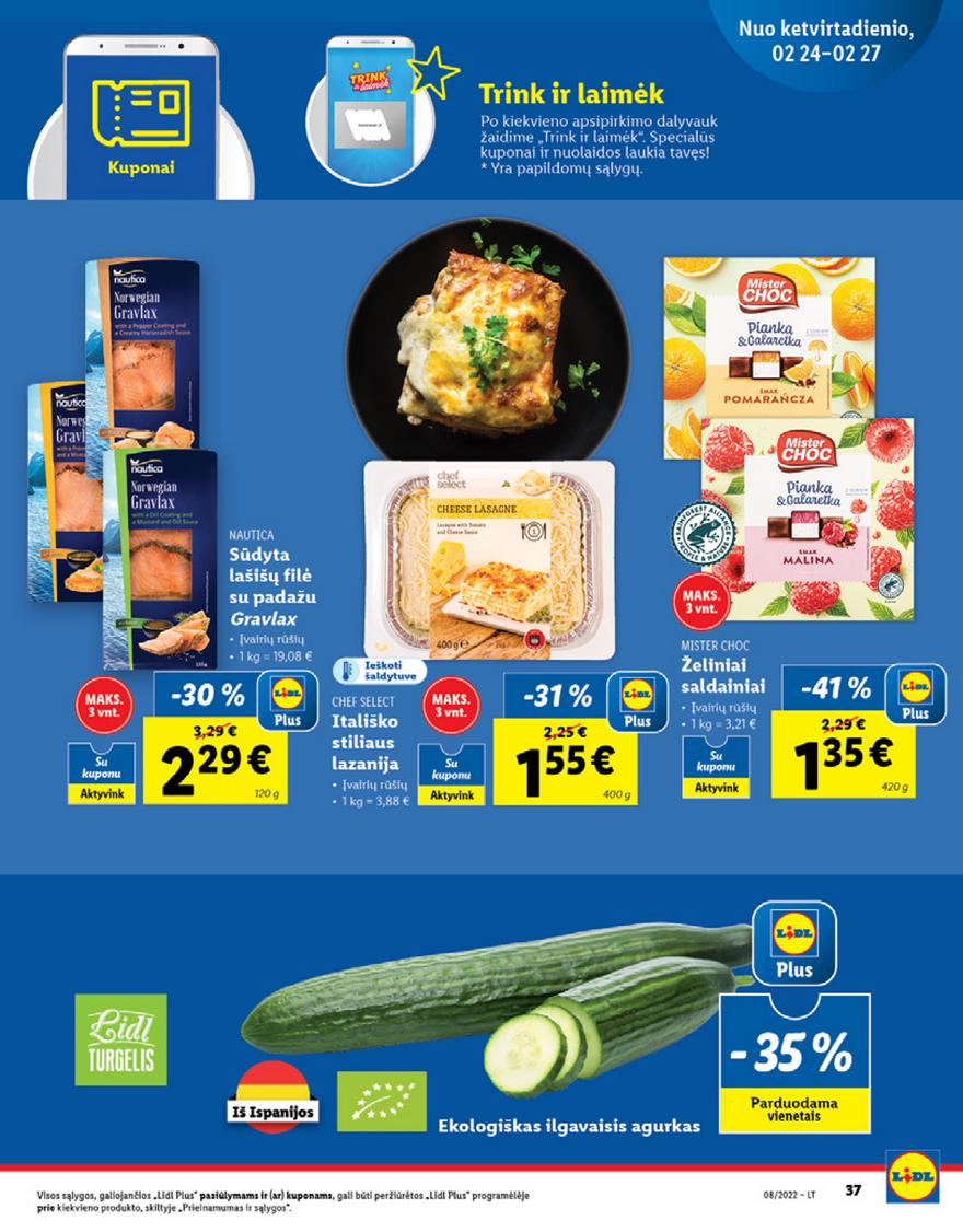 Lidl maisto prekių pasiūlymai akcijos nuo 
  2022-02-21 iki 
  2022-02-27 | Leidinukas.lt puslapis 37