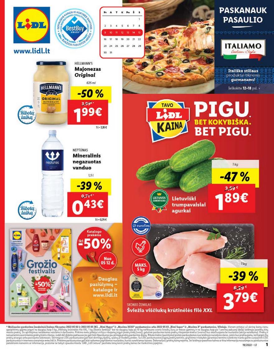 Lidl maisto prekių pasiūlymai akcijos nuo 
  2022-05-09 iki 
  2022-05-15 | Leidinukas.lt puslapis 1