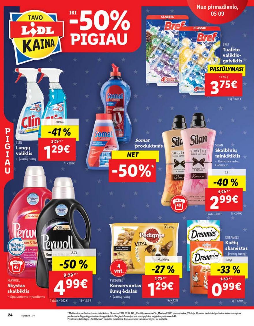 Lidl maisto prekių pasiūlymai akcijos nuo 
  2022-05-09 iki 
  2022-05-15 | Leidinukas.lt puslapis 24