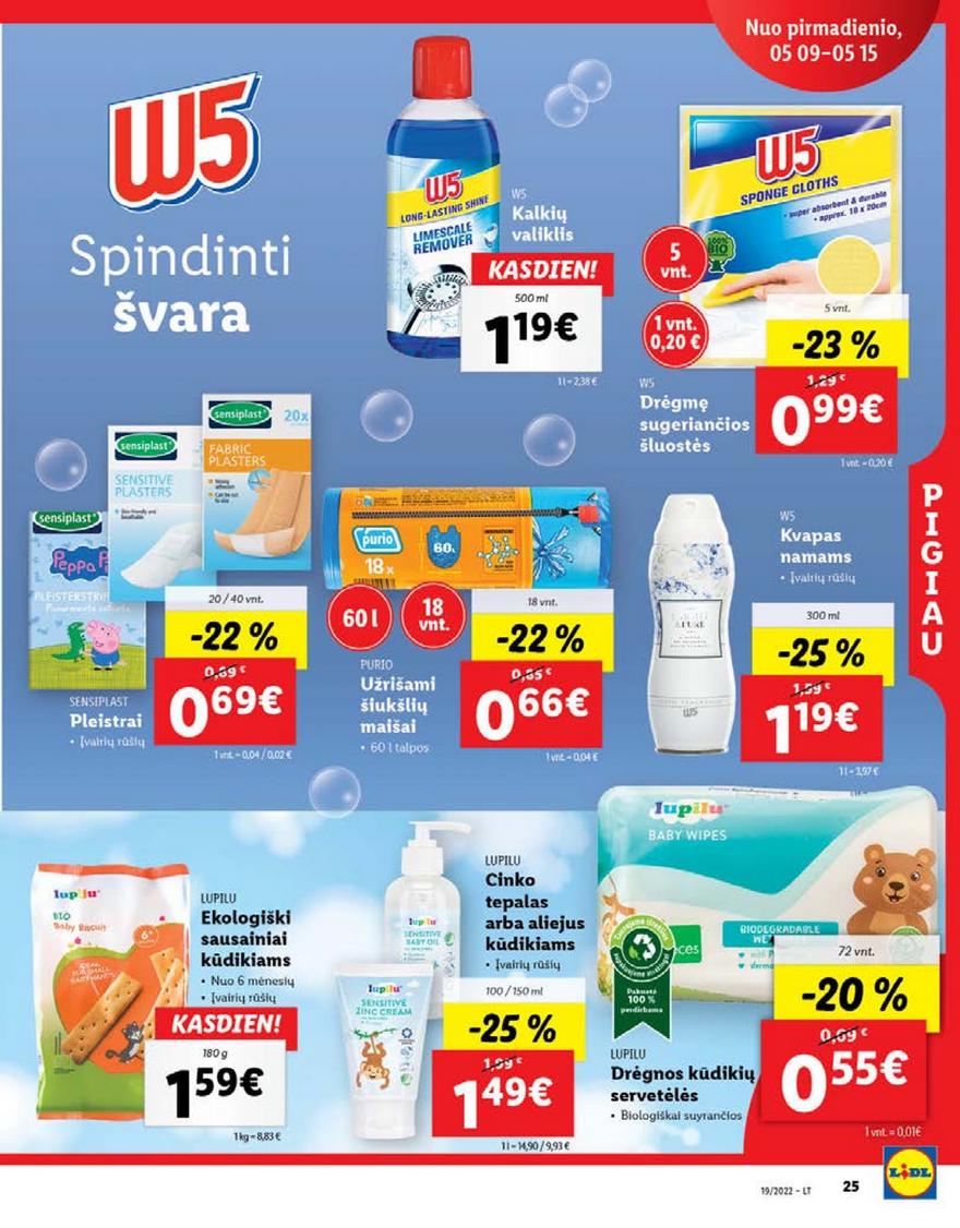 Lidl maisto prekių pasiūlymai akcijos nuo 
  2022-05-09 iki 
  2022-05-15 | Leidinukas.lt puslapis 25