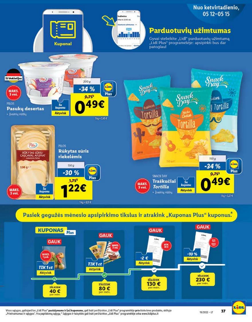 Lidl maisto prekių pasiūlymai akcijos nuo 
  2022-05-09 iki 
  2022-05-15 | Leidinukas.lt puslapis 37