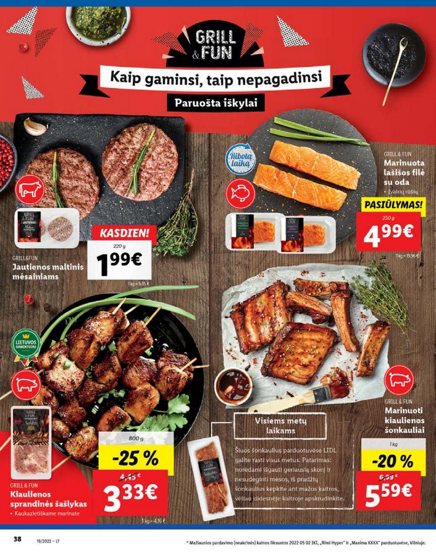 Lidl maisto prekių pasiūlymai akcijos nuo 
  2022-05-09 iki 
  2022-05-15 | Leidinukas.lt puslapis 38