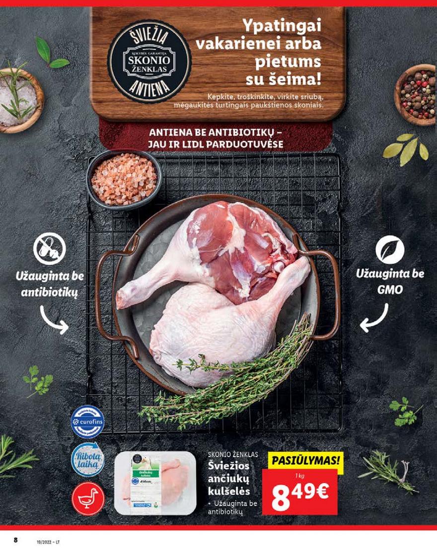 Lidl maisto prekių pasiūlymai akcijos nuo 
  2022-05-09 iki 
  2022-05-15 | Leidinukas.lt puslapis 8