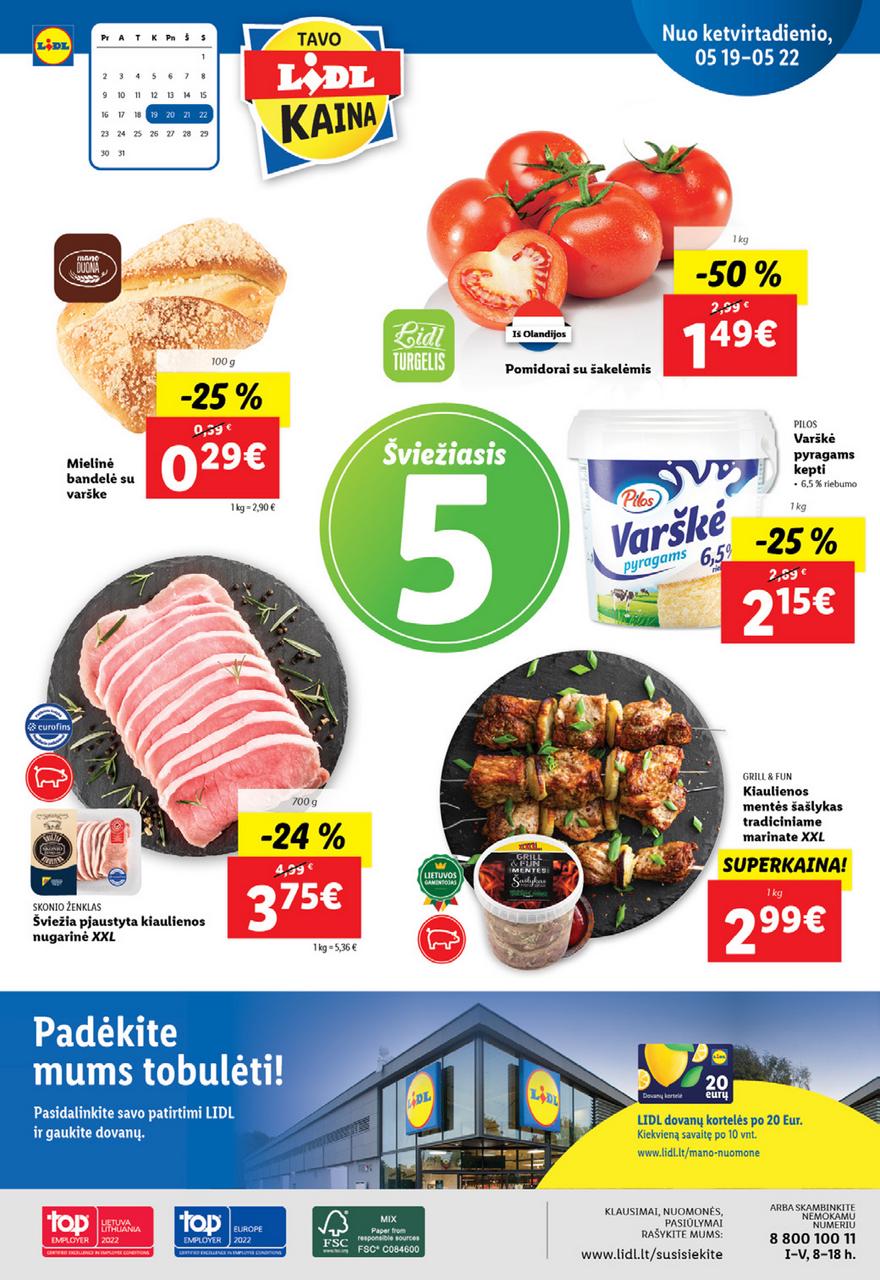 Lidl maisto prekių pasiūlymai akcijos nuo 
  2022-05-16 iki 
  2022-05-22 | Leidinukas.lt puslapis 26