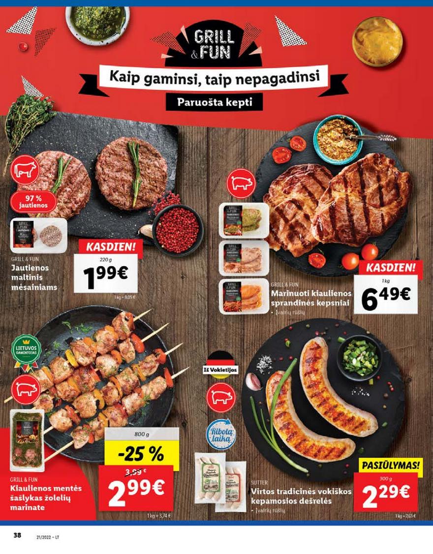 Lidl maisto prekių pasiūlymai akcijos nuo 
  2022-05-23 iki 
  2022-05-29 | Leidinukas.lt puslapis 38