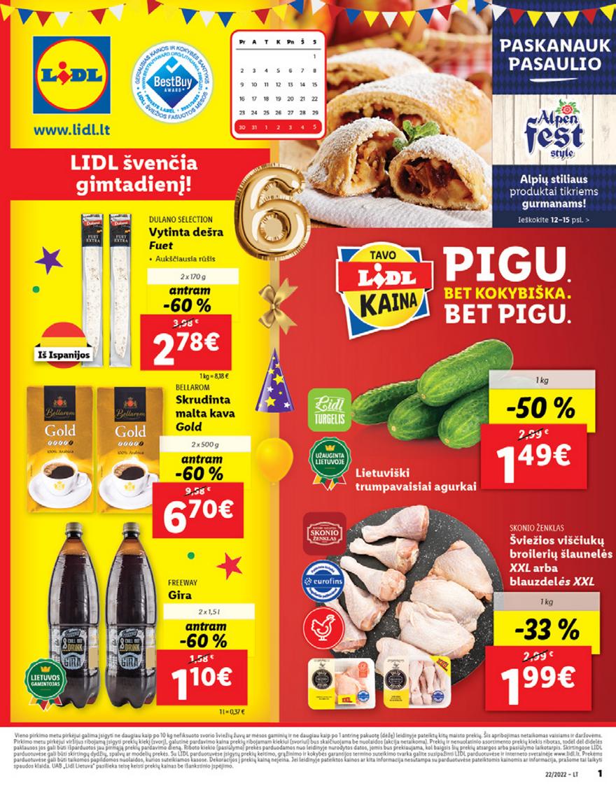 Lidl maisto prekių pasiūlymai akcijos nuo 
  2022-05-30 iki 
  2022-06-05 | Leidinukas.lt puslapis 1