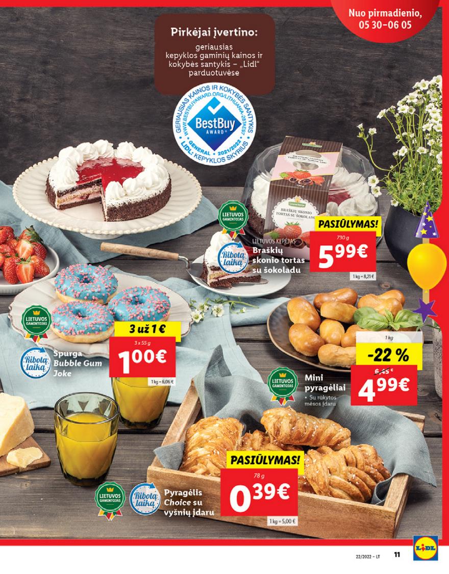 Lidl maisto prekių pasiūlymai akcijos nuo 
  2022-05-30 iki 
  2022-06-05 | Leidinukas.lt puslapis 11