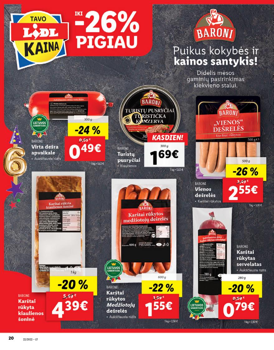 Lidl maisto prekių pasiūlymai akcijos nuo 
  2022-05-30 iki 
  2022-06-05 | Leidinukas.lt puslapis 20