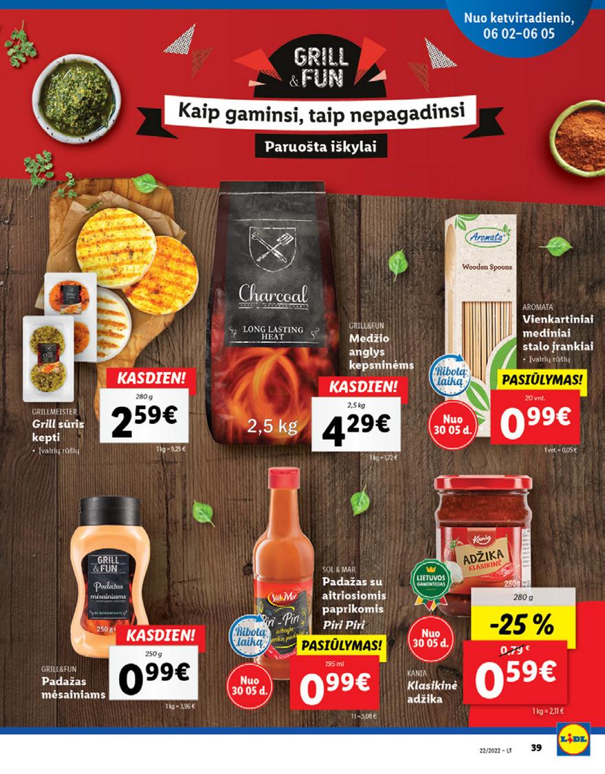 Lidl maisto prekių pasiūlymai akcijos nuo 
  2022-05-30 iki 
  2022-06-05 | Leidinukas.lt puslapis 39