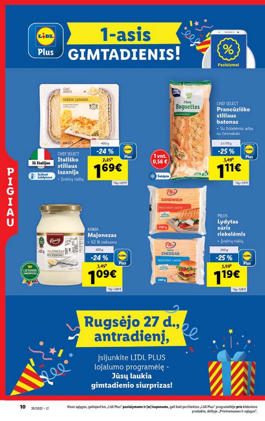 Lidl maisto prekių pasiūlymai akcijos nuo 
  2022-09-26 iki 
  2022-10-02 | Leidinukas.lt puslapis 10