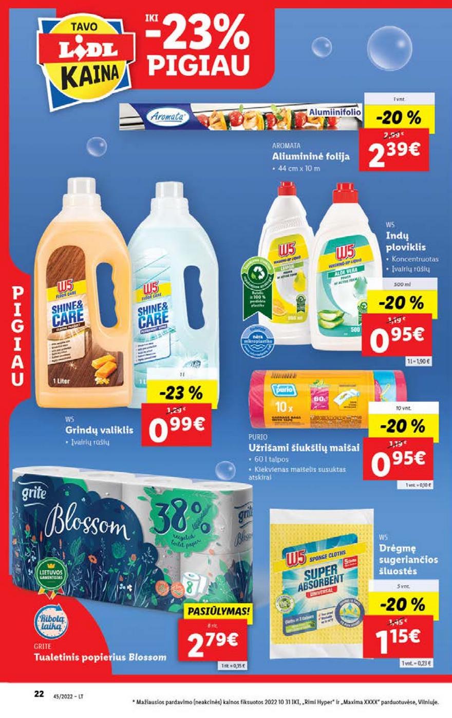 Lidl maisto prekių pasiūlymai akcijos nuo 
  2022-11-07 iki 
  2022-11-13 | Leidinukas.lt puslapis 22