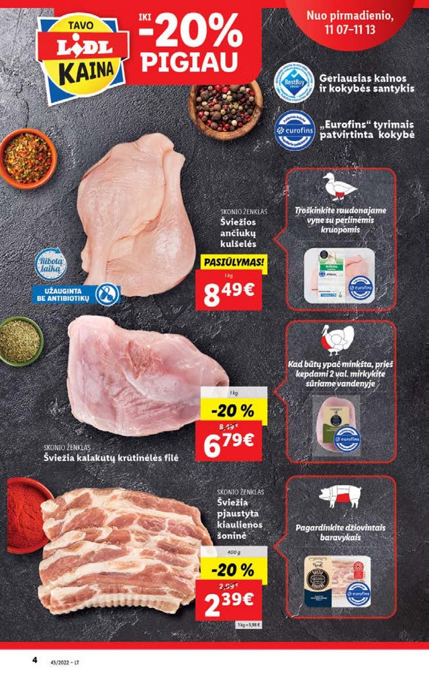 Lidl maisto prekių pasiūlymai akcijos nuo 
  2022-11-07 iki 
  2022-11-13 | Leidinukas.lt puslapis 4