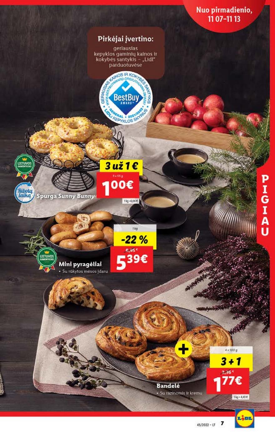 Lidl maisto prekių pasiūlymai akcijos nuo 
  2022-11-07 iki 
  2022-11-13 | Leidinukas.lt puslapis 7