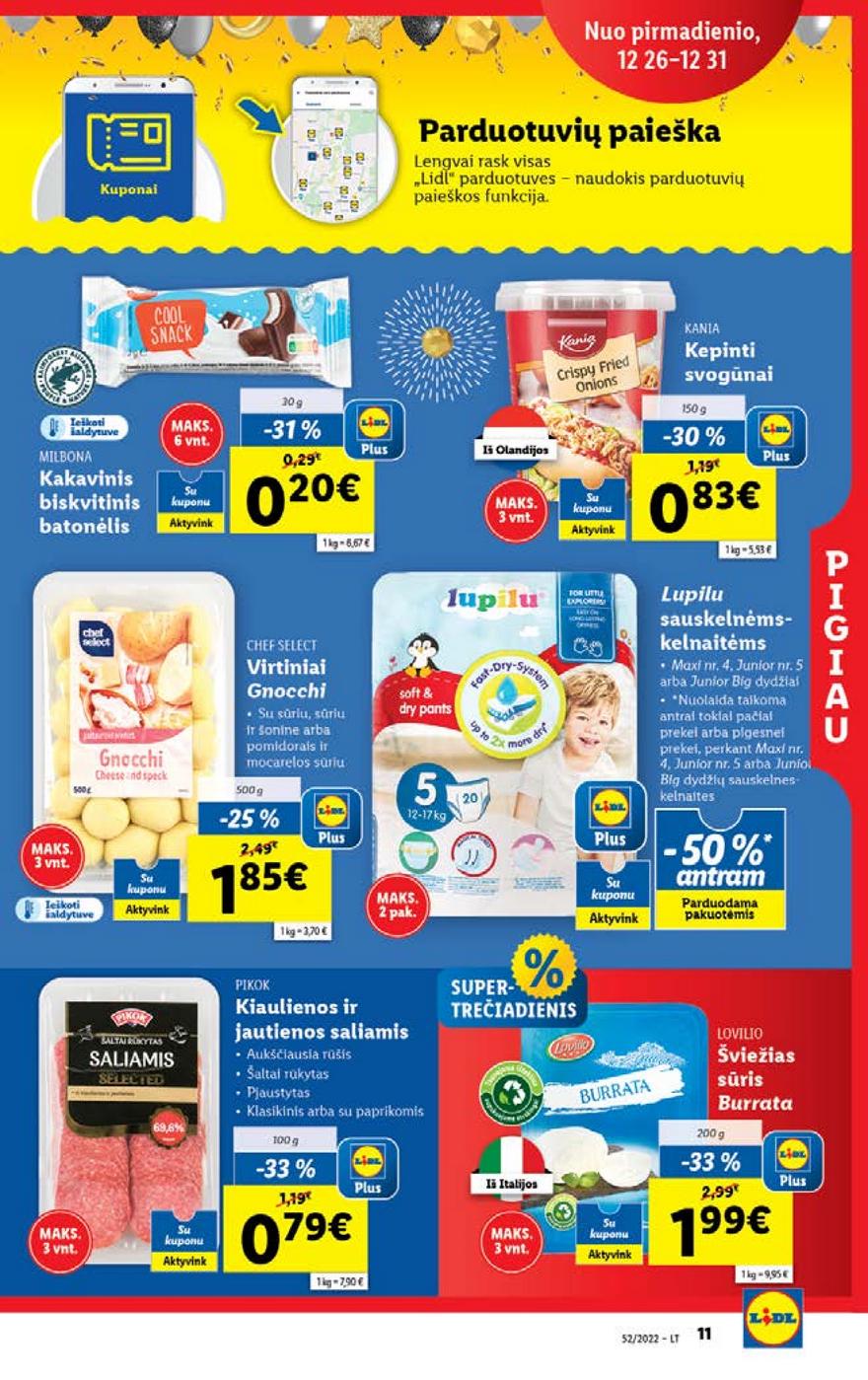 Lidl maisto prekių pasiūlymai akcijos nuo 
  2022-12-26 iki 
  2023-01-01 | Leidinukas.lt puslapis 11