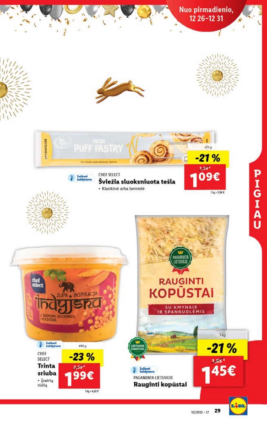 Lidl maisto prekių pasiūlymai akcijos nuo 
  2022-12-26 iki 
  2023-01-01 | Leidinukas.lt puslapis 29