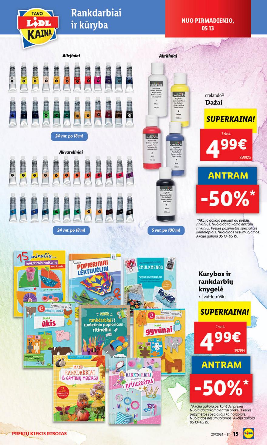 Lidl ne maisto leidinys akcijos nuo 
  2024-05-13 iki 
  2024-05-19 | Leidinukas.lt puslapis 15