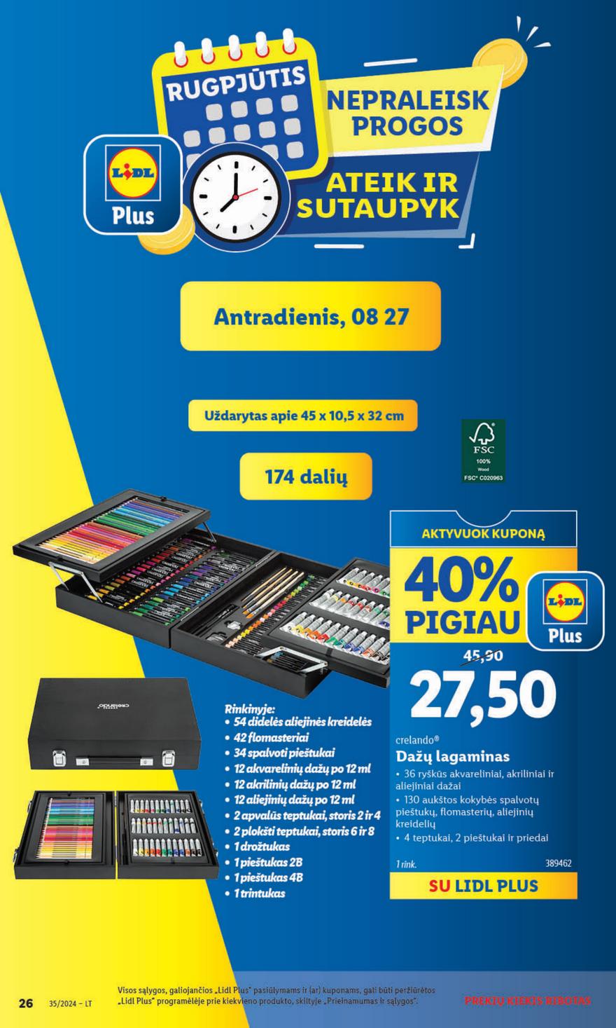 Lidl ne maisto leidinys akcijos nuo 
  2024-08-26 iki 
  2024-09-01 | Leidinukas.lt puslapis 26