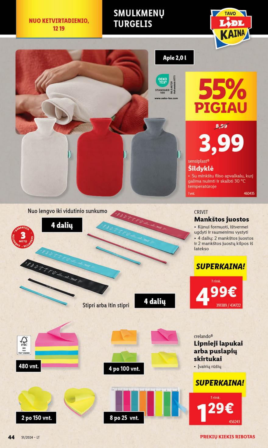 Lidl ne maisto leidinys akcijos nuo 
  2024-12-16 iki 
  2024-12-24 | Leidinukas.lt puslapis 44