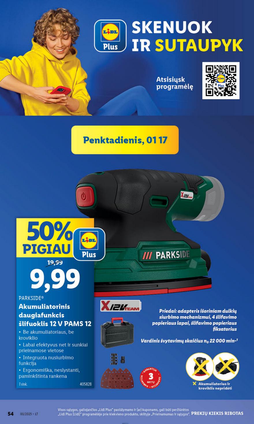 Lidl ne maisto leidinys akcijos nuo 
  2025-01-13 iki 
  2025-01-19 | Leidinukas.lt puslapis 54