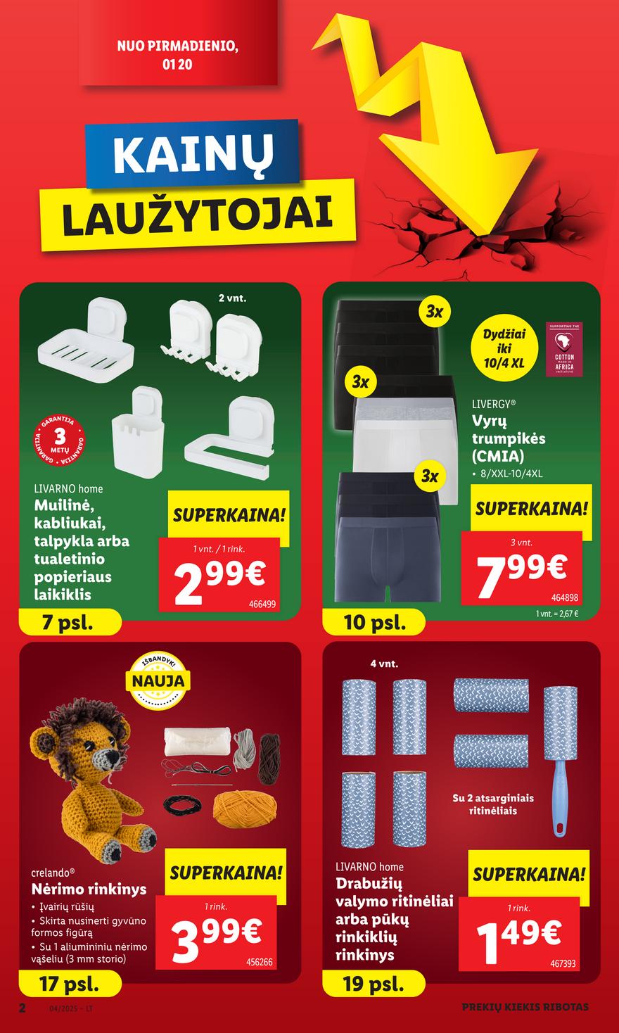 Lidl ne maisto leidinys akcijos nuo 
  2025-01-20 iki 
  2025-01-22 | Leidinukas.lt puslapis 2