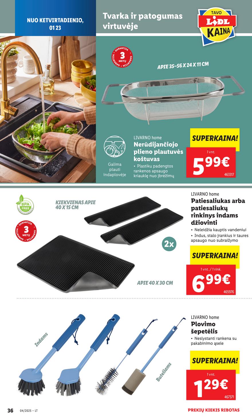 Lidl ne maisto leidinys akcijos nuo 
  2025-01-20 iki 
  2025-01-22 | Leidinukas.lt puslapis 36