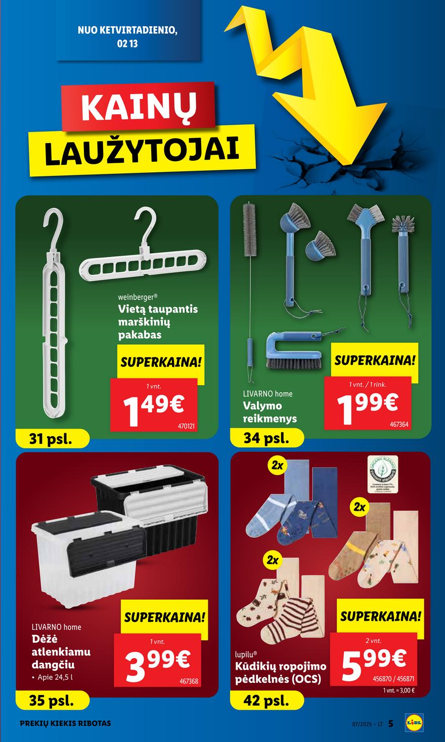 Lidl ne maisto leidinys akcijos nuo 
  2025-02-10 iki 
  2025-02-16 | Leidinukas.lt puslapis 5