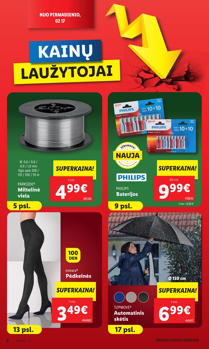 Lidl ne maisto leidinys akcijos nuo 
  2025-02-17 iki 
  2025-02-23 | Leidinukas.lt puslapis 2