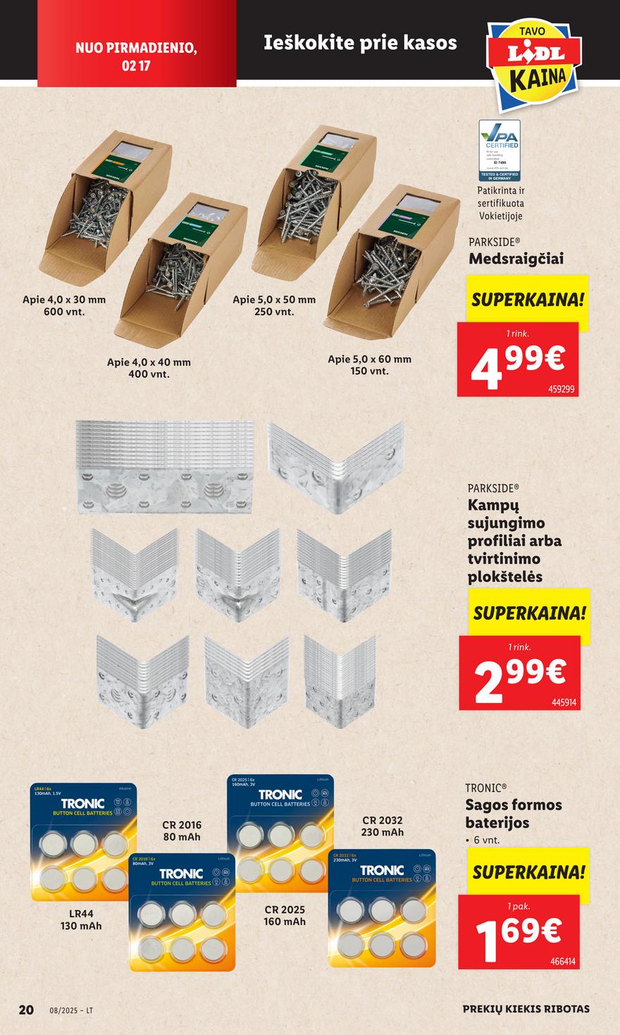 Lidl ne maisto leidinys akcijos nuo 
  2025-02-17 iki 
  2025-02-23 | Leidinukas.lt puslapis 20