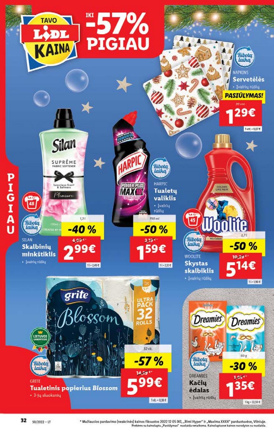 Lidl pasiūlymai akcijos nuo 
  2022-12-12 iki 
  2022-12-18 | Leidinukas.lt puslapis 32