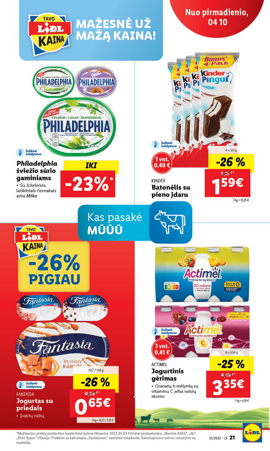 Lidl pasiūlymai akcijos nuo 
  2023-04-10 iki 
  2023-04-16 | Leidinukas.lt puslapis 21