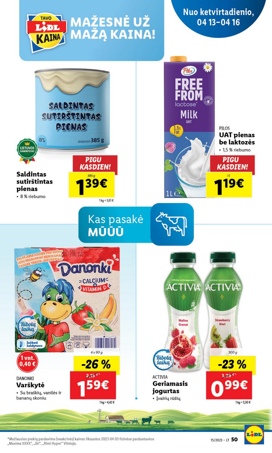 Lidl pasiūlymai akcijos nuo 
  2023-04-10 iki 
  2023-04-16 | Leidinukas.lt puslapis 50